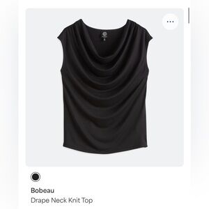 Bobeau Drape Neck Knit Top NWT